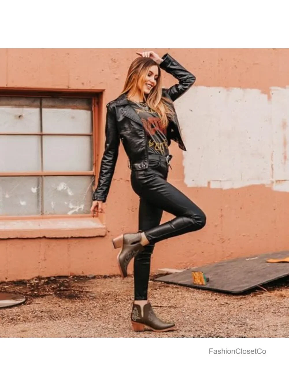 Women's Cowboy Ankle Booties Chunky Heel V Cutout Western Boots